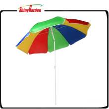 6.5Ft pliable parapluie multi couleur plage arc-en-ciel avec inclinaison 6.5Ft pliable parapluie multi plage couleur arc-en-ciel avec inclinaison